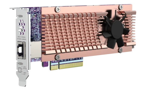 Карта расширения/ QNAP QM2-2P410G1T 2x M.2 22110/2280 NVMe SSD expansi фото 7