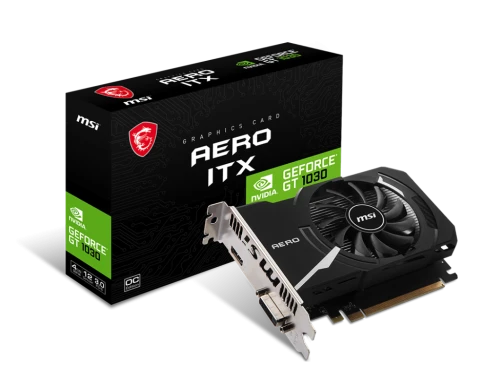 Видеокарта/ VGA MSI NVIDIA GeForce GT 1030 AERO ITX 4GD4 OC 4GB, DDR4/ фото 5