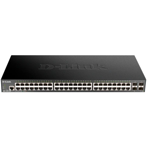 Коммутатор/ DGS-1250-52X,DGS-1250-52X/A1A Smart L2 Switch 48x1000Base-T, 4х10GBase-X SFP+, CLI, RJ45... фото 1