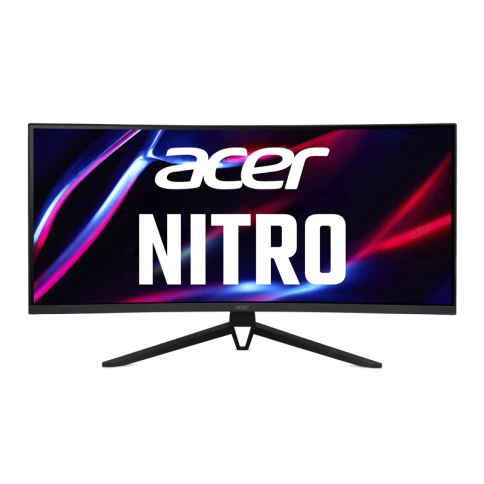 Монитор Acer ED343CURHbmiippx 34'',  ZeroFrame, Curved 1000R Black, 21:9, VA, 3440x1440, 1 / 4ms фото 1