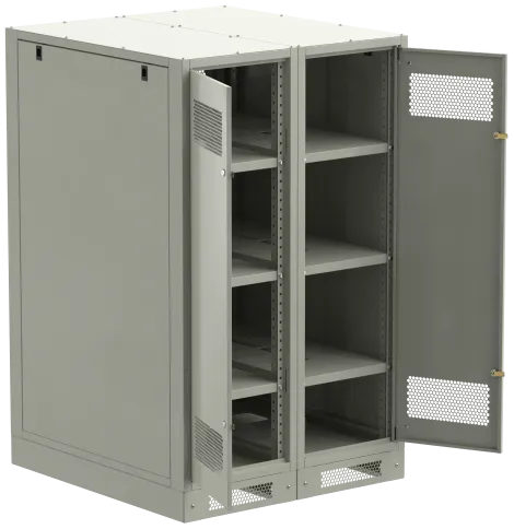 ITK LINEA B Шкаф (пустой) 1450х900мм дверь двуст. мет. сер. фото 1