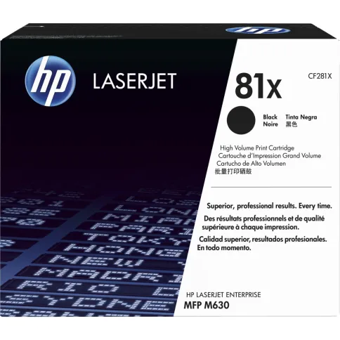 HP 81X Black Original LaserJet Toner Cartridge (CF281X) фото 1