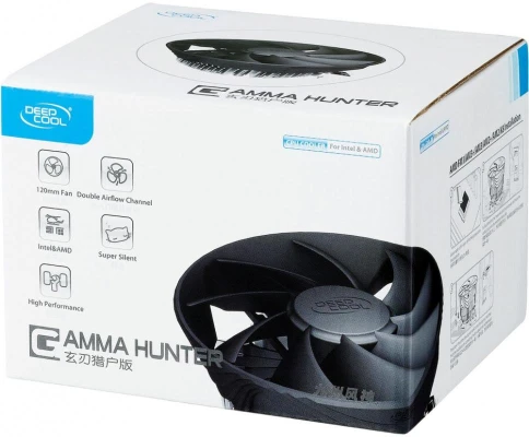 Кулер Deepcool Gamma Hunter Soc-AM5/AM4/1151/1200 черный 3-pin 21dB Al 95W... фото 8