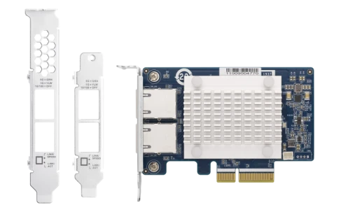 Сетевая карта/ QNAP QXG-5G2T-111C PCIe Gen3 x2, Dual-port 4-speed 5 Gb фото 5