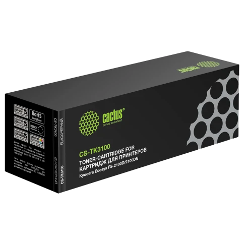 Картридж лазерный Cactus CS-TK3100 TK-3100 черный (12500стр.) для K фото 1