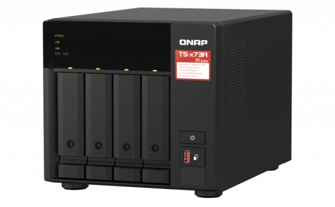 Сетевое хранилище без дисков/ SMB QNAP TS-473A-8G NAS, 4-tray w/o HDD, фото 2