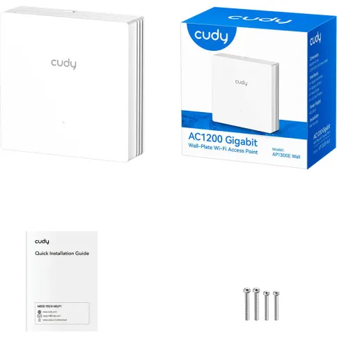 Точка доступа/ AC1200 Dual Band Gigabit Wall Plate Access Point, 867Mb фото 6