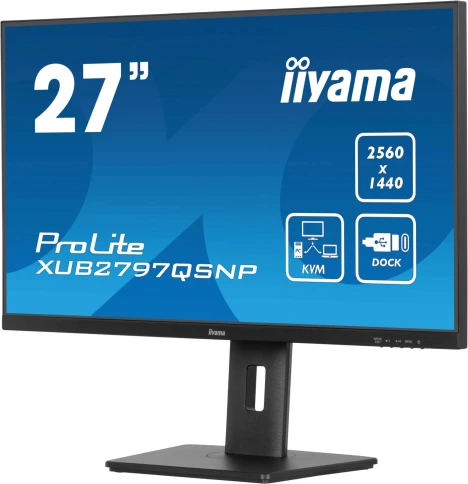 Монитор Iiyama 27" ProLite XUB2797QSNP-B1 черный IPS LED 16:9 HDMI M/M фото 9