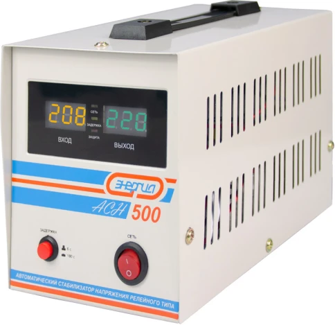 Стабилизатор  АСН-  500  ЭНЕРГИЯ с цифр. дисплеем/ Stabilizer ASN-500 фото 4