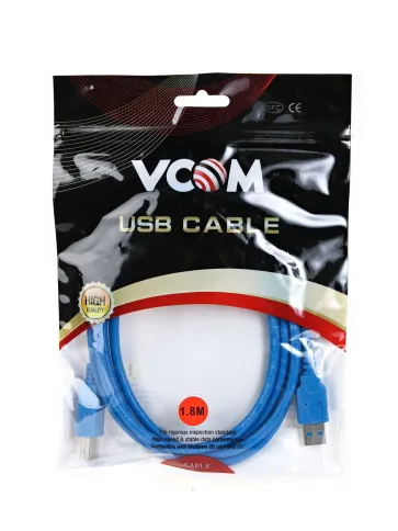 VCOM USB 3.2 Type-AM - USB 3.2 Type-BM 1.8м фото 2