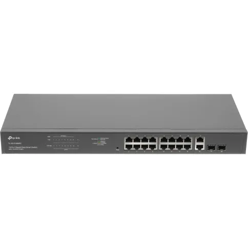 Коммутатор/ 18-port Gigabit PoE Smart switch, 16 RJ45 PoE ports 10/100 фото 2