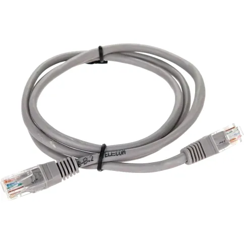 Патчкорд/ Патчкорд литой "Telecom" UTP кат.5е 1,0м серый фото 1