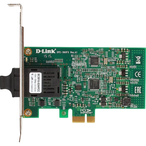 Адаптер/ DFE-560FX/B PCI-Express Network Adapter, 1x100Base-FX SFP фото 2