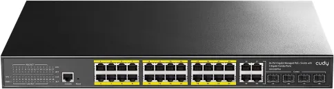 Коммутатор/ 24-Port Layer 2 Managed Gigabit PoE+ Switch with 4 Gigabit фото 1