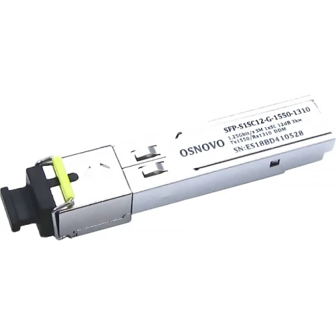 Модуль/ OSNOVO SFP Модуль SC, 1,25 Гбит/c, до 3км, Tx:1550/Rx:1310,... фото 1