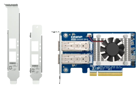 Сетевая карта/ QNAP QXG-25G2SF-E810 Dual Port 25Gbps/10Gbps SFP28 PCIe фото 3