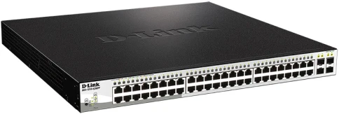 Коммутатор/ DGS-1210-52MPP Smart L2 Switch 48х1000Base-T PoE, 4х1000Base-X SFP, PoE... фото 2
