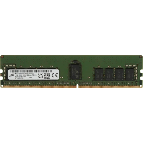 Память оперативная/ Micron 16GB DDR4 3200 MT/s CL22 2Rx8 ECC Registere фото 2