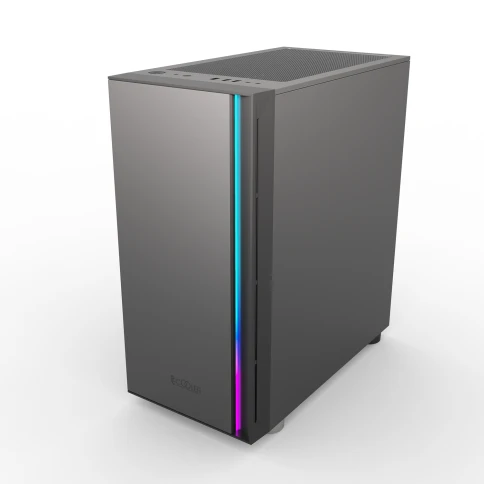 Корпус без блока питания/ Case PCCooler LM300 ARGB BK, Mini-Tower, TG, фото 5