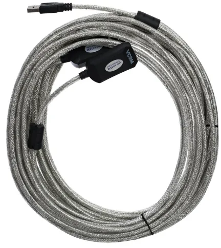 VCOM USB 2.0 Type-AM - USB 2.0 Type-AF 15м фото 1