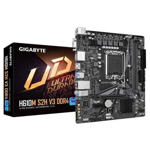 Материнская плата/ MB GIGABYTE INTEL H610 s1700, 2xDDR4(64GB), D-SUB/H фото 4