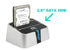 Док-станция для HDD AgeStar 3CBT2 SATA II пластик серебристый 1... фото 4