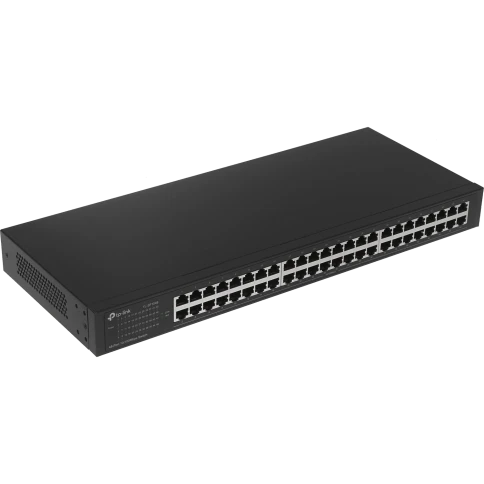 Коммутатор/ 48-port 10/100M Switch, 48 10/100M RJ45 ports, 1U 19-inch rack-mountable steel case фото 1