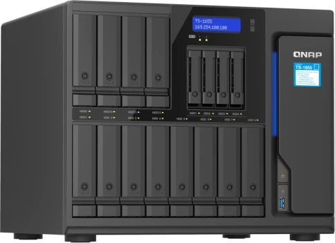 Сетевое хранилище без дисков/ SMB QNAP TS-1655-8G NAS 16-Bay (12x 3.5" фото 2