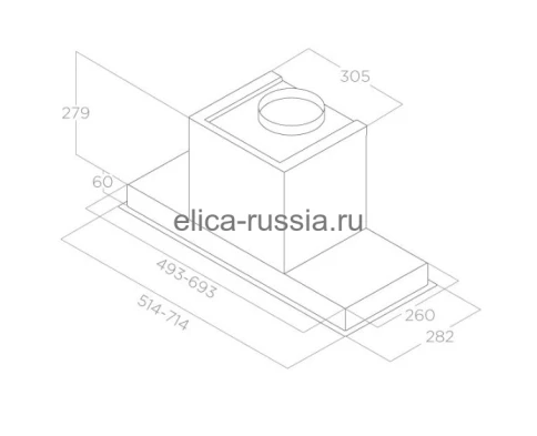 Elica HIDDEN 2.0 IX/A/90-PRF0095073A фото 3