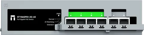 Коммутатор/ Неуправляемый PoE коммутатор Gigabit Ethernet, 4 PoE+ порт фото 2