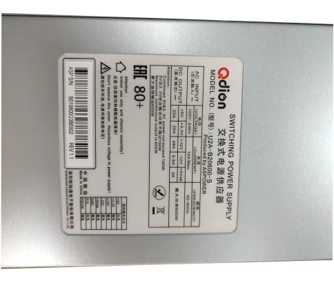 Блок питания серверный/ Server power supply Qdion Model U2A-B20600-S P фото 2