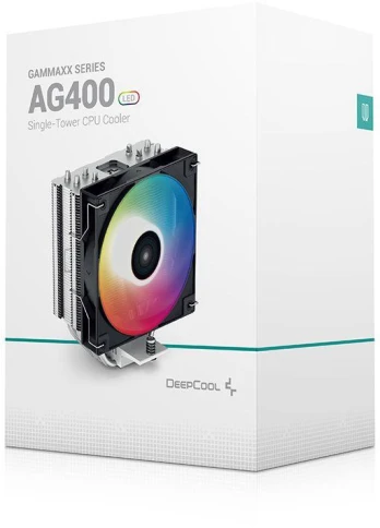 Кулер Deepcool AG400 LED RGB Soc-AM5/AM4/1200/1700/1851 черный 4-pin 18-32dB Al+Cu... фото 3