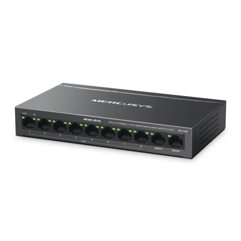 Коммутатор/ 8-Port 10/100Mbps + 2-Port Gigabit Desktop Switch with 8-Port... фото 2