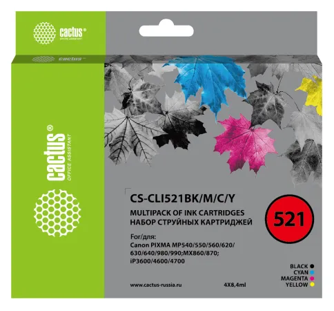 Cactus CS-CLI521BK/M/C/Y фото 1