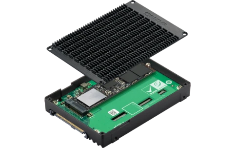 Адаптер/ QNAP QDA-UMP4 2.5" U.2 (SFF-8639) SSD adapter. 1 M.2 2280 PCI фото 4