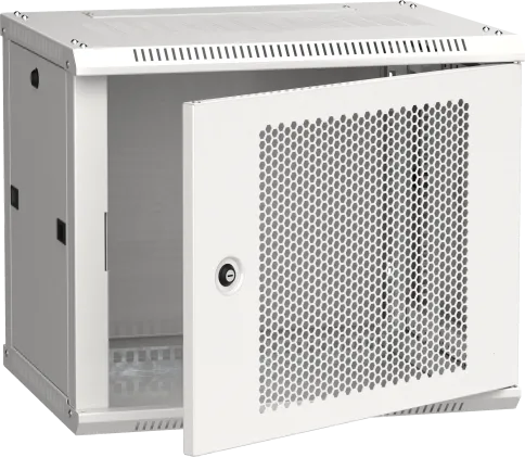 ITK Шкаф LINEA W 9U 600x450 мм дверь перфорированная, RAL7035 фото 1