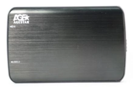 Внешний корпус для HDD/SSD AgeStar 3UB2A12 SATA пластик/алюминий черный 2.5"... фото 3