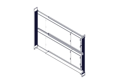 Longitudinal cable channel for cabinets of the Uniprom series, 1U, bla фото 7