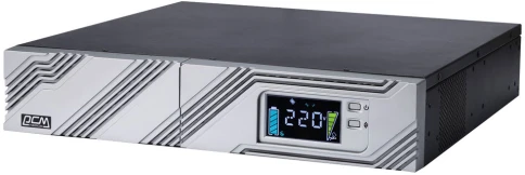 ИБП SRT-2000A, линейно-интерактивный, 2000ВА, 1800Вт, LCD, Rack/Tower, 8 розеток IEC320 C13 и 1 розетка C19 с резервным питанием, USB, RS-232, слот под SNMP карту, EPO, защита RJ45, ШхГхВ 428х563х84мм., вес 27.5кг./ UPS POWERCOM SRT-2000A, line-interactiv фото 5
