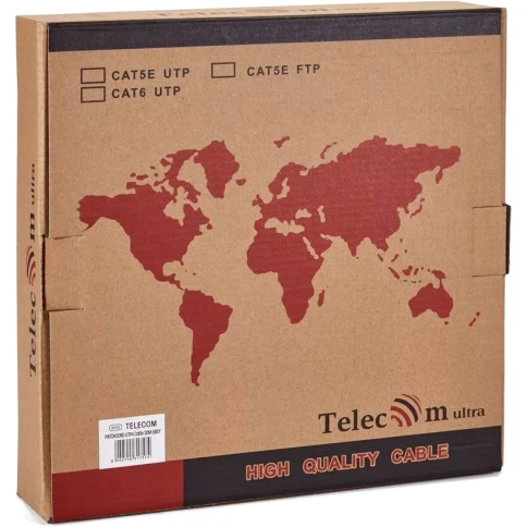 Патчкорд/ Патчкорд литой "Telecom" UTP кат.5е 30,0м серый фото 8