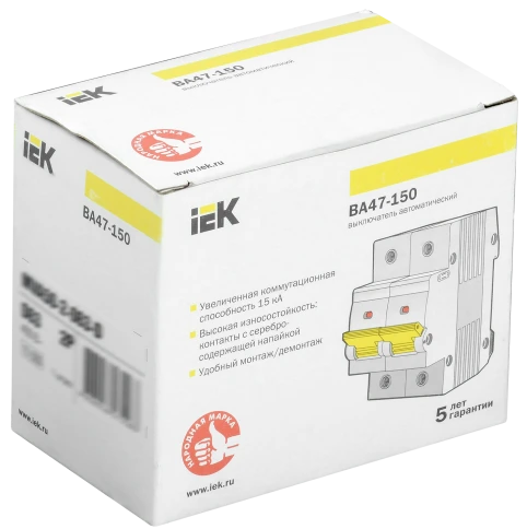 KARAT Авт. выкл. ВА47-150 2P C 63А 15кА IEK фото 2